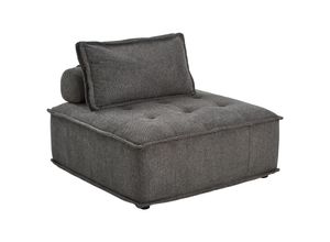 Livetastic Sessel, Dunkelgrau, Kunststoff, Füllung: