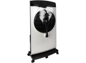 Standventilator SONNENKÖNIG "Air Fresh 5S, Leistung 100W, LED-Display, Ionisator, 9h Timer", weiß, B:40cm H:80cm T:20cm, Ventilatoren, Fernbedienung, 3 Ventilationsstufen, 4.6L Wassertank
