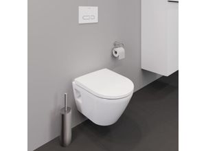 Duravit D-Neo Wand-Tiefspül-WC-Set 45870900A1 mit WC-Sitz, rimless, weiß