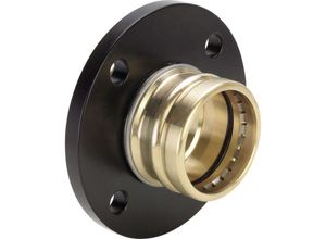 Viega Sanpress XL-Flanschübergang 652340 DN 65 x 76,1 mm, Rotguss, SC-Contur