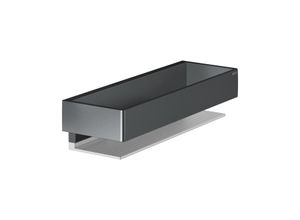Keuco Duschkorb 11158130000 Schwarzchrom gebürstet, Schenkellänge 300 mm