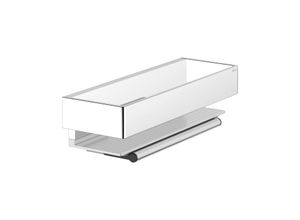Keuco Edition 11 Duschkorb 11159010000 Aluminium silber-eloxiert/chrom mit Glasabzieher