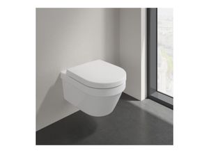Villeroy und Boch Architectura Combi-Pack-Wand-Tiefspüler 4694HR01 spülrandlos, mit WC-Sitz, weiß