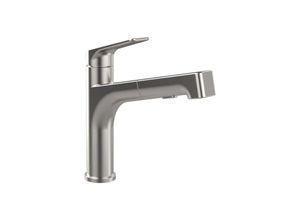 Villeroy und Boch Spültisch-Einhebelmischer 928200LC schwenkbarer Strahlregler, Edelstahl massiv