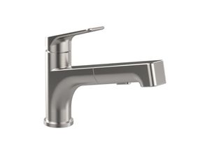 Villeroy und Boch Spültisch-Einhebelmischer 928100LC schwenkbarer Strahlregler, Edelstahl massiv