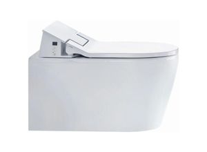Duravit ME by Starck Wand-Tiefspül-WC mit SensoWash Slim WC Sitz, Dusch-WC-Set 631002002004300
