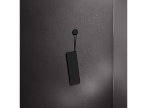 Keuco Edition 400 Duschabzieher 04959370000 schwarz (RAL 9011), mit Wandhalterung