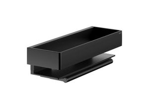Keuco Edition 11 Duschkorb 11159370000 schwarz matt, mit integriertem Glasabzieher