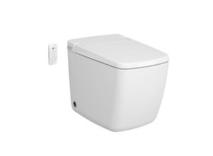 Vitra V-care Prime Stand-Dusch-WC 7232B403-6217 weiß, mit Bidetfunktion, WC-Sitz Thermoplast