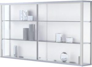 Wandvitrine, einhängend, 2 verstellbare Glasböden,