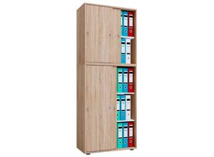 Schiebetürenschrank, aus Holz, abschließbar, 5