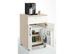 Catering-Caddy, mit Kühlschrankfach und Klappfach,