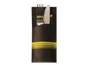 Bestecktaschen Papstar Stripes, inkl. weißer