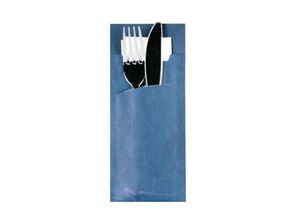 Bestecktaschen Papstar, inkl. weißer Serviette,