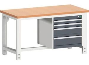 Werkbank W-1577/11-2.8, anthrazitgrau