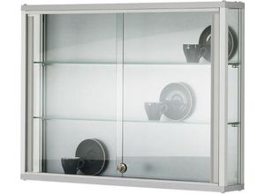 Wandvitrine, einhängend, 2 verstellbare Glasböden,
