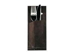 Bestecktaschen Papstar, inkl. weißer Serviette,