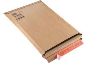 Versandtaschen ColomPac, Wellpappe, haftklebend, recyclebar,