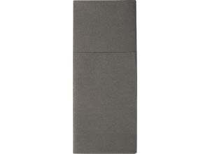 Papstar Hygienische Servietten-Bestecktaschen Airlaid anthrazit,