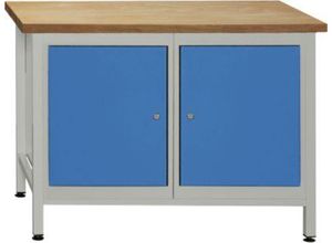 Werkbank mit 2 Türen und 2 Fachböden