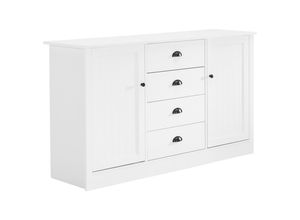 Mid.you Sideboard , Weiß ,