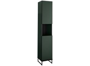 Mid.you Hochschrank, Grün, Schwarz, Metall,