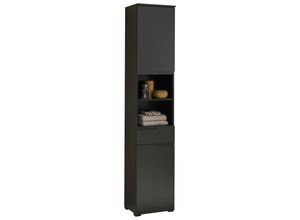 Mid.you Hochschrank, Schwarz, Kunststoff, 3