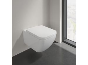 Villeroy & Boch Collaro Combi-Pack Wand-Tiefspüler WC mit WC-Sitz, 4626HS01, DirectFlush, weiss