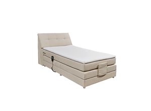 Esposa Boxspringbett, Creme, Textil, H2,