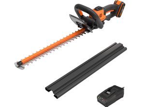 Akku-Heckenschere WORX "WG261E", schwarz, Gartenscheren-Maschinen, 44 cm Schwertlänge, 16 mm Zahnabstand, inkl. Akku und Ladegerät