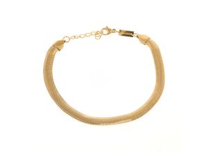 Goldfarbenes Armband im Schlangenketten-Design
