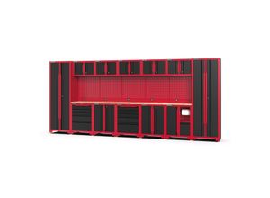 Feistos FEISTOS Werkstatteinrichtung Novo 5 Metall Werkzeugschrank schwarz & rot 45,7x462x198cm