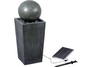 dobar Gartenbrunnen „Apollon“ mit Solar-Panel Wasserspiel Brunnen