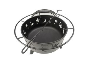 Landmann Feuerkorb , Schwarz , Metall , 75x0x60 cm , Freizeit, Campingzubehör, Feuerschalen