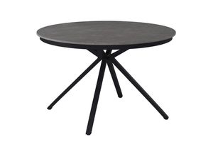 Ambia Garden Gartentisch , Grau , Metall, Keramik , rund , eckig , 120x74x120 cm , Gartenmöbel, Gartentische, Gartentische