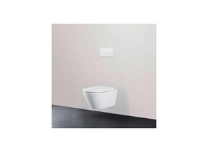 Duravit D-Neo Wand-Tiefspül-WC-Set 45770900A1 mit WC-Sitz und Befestigungssystem Durafix, rimless, weiß Hochglanz