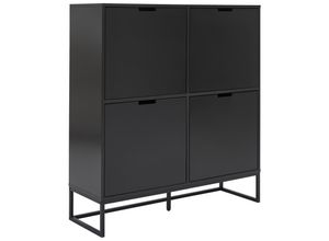 Novel Highboard , Anthrazit, Schwarz