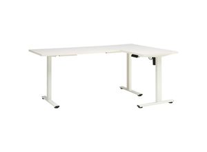 Mid.you Eckschreibtisch , Weiß ,