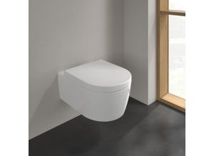 Villeroy & Boch Avento Combi-Pack 5656HR01 weiß, spülrandlos, mit WC-Sitz 9M77C1