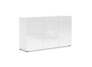 Sideboard , Weiß Hochglanz ,
