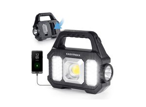 EASYmaxx Solar-Arbeitsleuchte mobil 3,7V schwarz