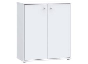 Kommode , Weiß , Holzwerkstoff