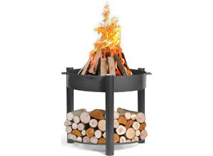 Feuerschale COOKKING "Montana", schwarz, H:80cm Ø:88cm, Stahl, Feuerkörbe, Ø 80x80 cm