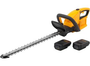 Akku-Heckenschere STIGA GARDEN "HT 300e", gelb, Gartenscheren-Maschinen, Dual-Akkusystem, inkl. Akkus und Aufbewahrungssystem