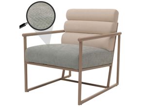 Lounge-Sessel MCW-O38, Cocktail-/Polstersessel Clubsessel, Stoff/Textil