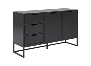 Novel Sideboard , Anthrazit, Schwarz