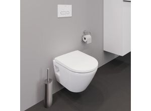 Duravit D-Neo Wand-Tiefspül-WC-Set 45870900A1 mit WC-Sitz, rimless, weiß