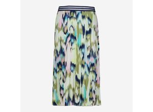 Mehrfarbiger langer Rock mit Muster