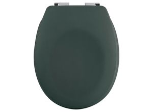 Spirella Wc-Sitz, Dunkelgrün, Kunststoff, 45.5x5x37 cm, Deckel mit Absenkautomatik, passend für alle handelsüblichen WCs, Antirutschnoppen, Badezimmer, WC Ausstattung, WC Sitze