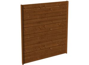 Carport-Seitenwand SKANHOLZ, nussbaum, B:141cm H:200cm, Holzwerkstoff, Gartenhaus-Seitenwände, aus Profilschalung